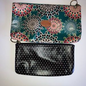 Fossil Bags - Fossil Coated Canvas Makeup Pouches (2 pouches) Fossil Bags - Fossil Coated Canvas Makeup Pouches (2 pouches)